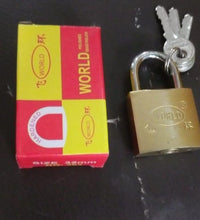 Steel padlock with multiple keys for added security