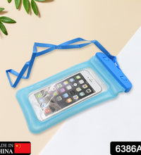 Clear waterproof pouch with secure lock