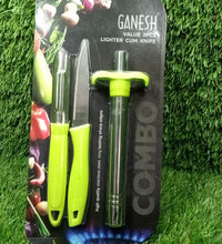 Ganesh kitchen tool set with lighter, knife, and peeler