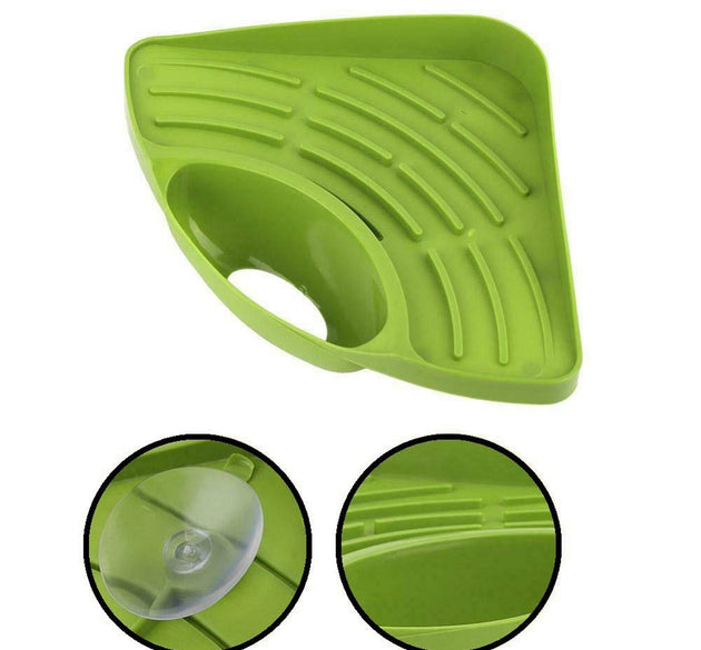 Corner sink strainer for kitchen waste