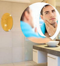 Self-adhesive mirror panels for bathroom decor