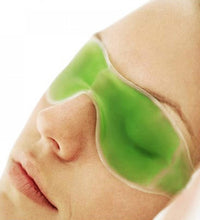 Green gel eye mask for cooling