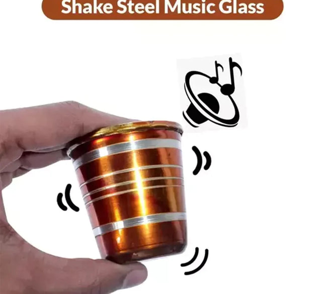 Stainless steel musical glass for kids with bell sound