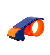 Packing tape dispenser with ergonomic handle