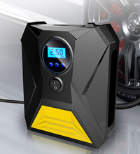 Digital car tire inflator with portable air compressor pump