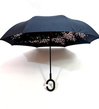 Wind-resistant reverse umbrella