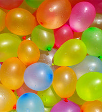 Pack of 500 colorful water balloons for Holi, showing variety of colors