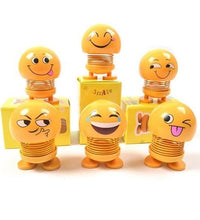 Smiling face spring toy emoticon