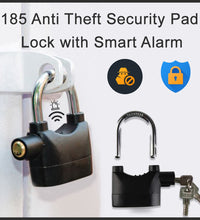 Anti-theft padlock with loud alarm for security