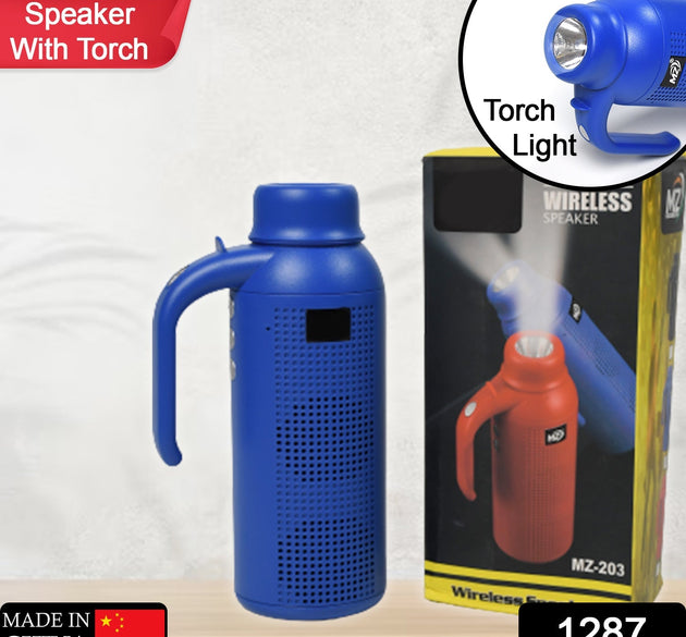 Bluetooth speaker with torch light