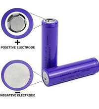 3.7V lithium rechargeable battery, 1200mAh, flat-top design.