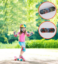 Versatile wooden skateboard for various ages