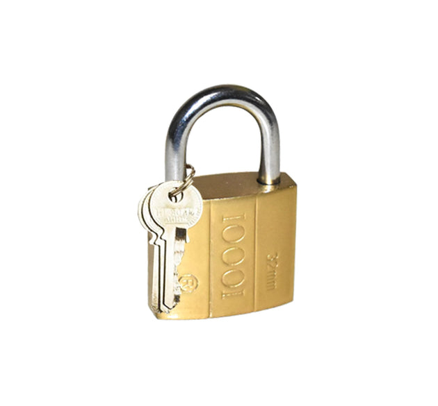 Solid multipurpose padlock with key for home security