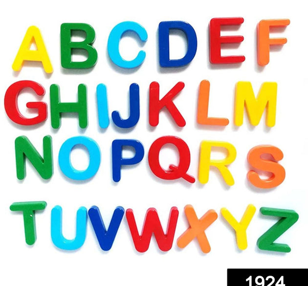 Set of colorful magnetic letters