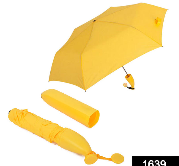 Stylish Banana Shaped Mini Foldable Umbrella