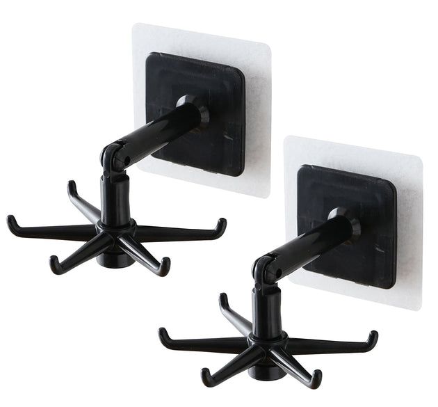 360° rotatable hooks for hanging, brown box packaging