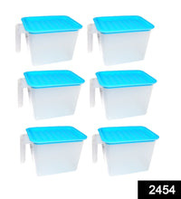 Unbreakable kitchen storage containers set of six