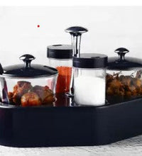 Ganesh Rendy condiment set with transparent jar for easy access, 1 piece.