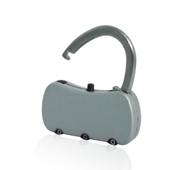 Stainless steel combination padlock with reset feature