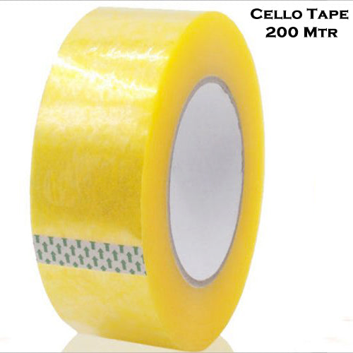 Transparent packing tape roll