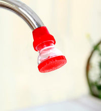 Small plastic 360-degree shower head faucet, compact.