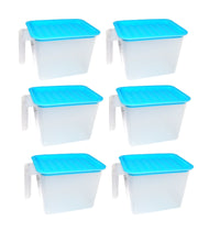 Square-shaped food storage containers with airtight lids