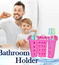 Wall-mounted toothbrush and toothpaste organizer for easy access