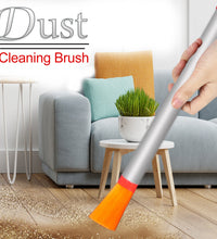 Deep cleaning dust brush with steel handle, compact size