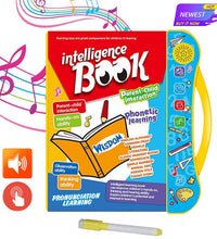 Children's educational book with numbers and letters