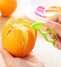 Snail-shaped orange peeler, creative ring design.