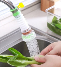 Faucet valve attachment in use, emphasizing its versatility and functionality.