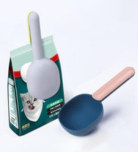 Pet food shovel with handle clip design and ABS food-grade material