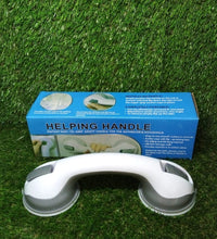 Portable helping handle for various door types.