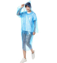 Lightweight, disposable rain coat for quick and easy protection