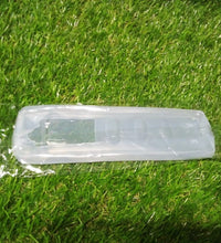 Full view of the remote pouch with a clear and protective finish.