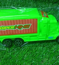 Colorful plastic cargo truck toy, ideal for kids