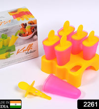 Kulfi moulds set with lids for freezer use