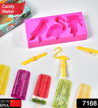 Popsicle molds in use