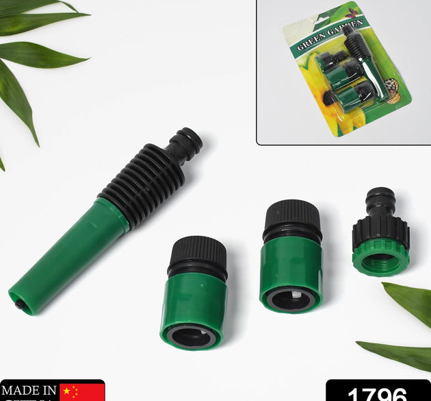 Hose nozzle connector set