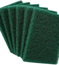 Pack of 6 aqua green scrub sponges for kitchen cleaning.