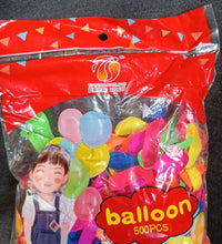 Large pack of non-toxic water balloons with vibrant colors for Holi