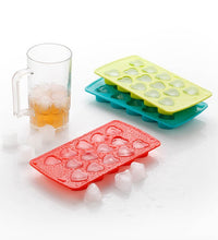 Heart-shaped ice cube tray, adds a festive touch to drinks.