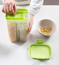 2-section airtight cereal container with box