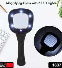 Illuminated magnifier for reading and inspection