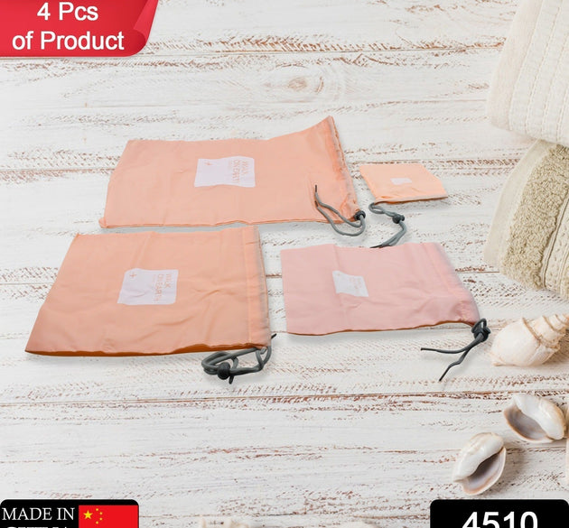 Waterproof nylon drawstring pouch set