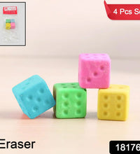 Dice Shape Erasers Kids