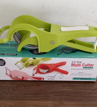 Multifunctional vegetable cutter with peeler