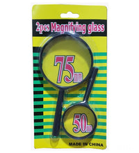 Double-sided glass magnifying lens set