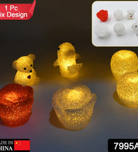 LED lamp with crystal design