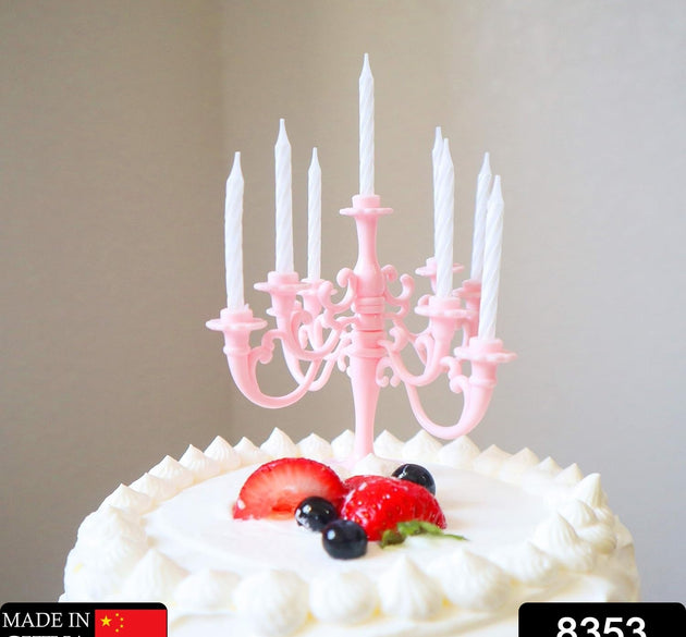 Elegant birthday candles in a luxurious set for parties